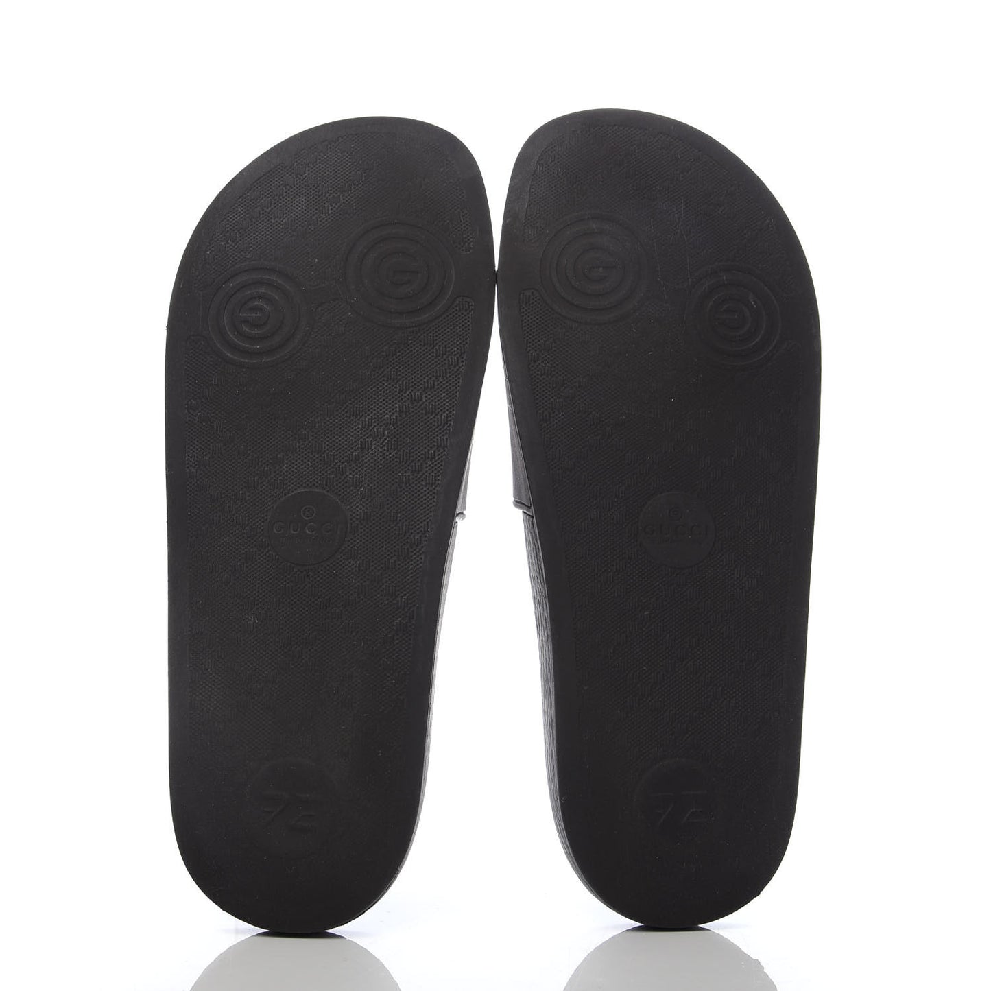 Rubber Womens Logo Slide Sandals 38 Black