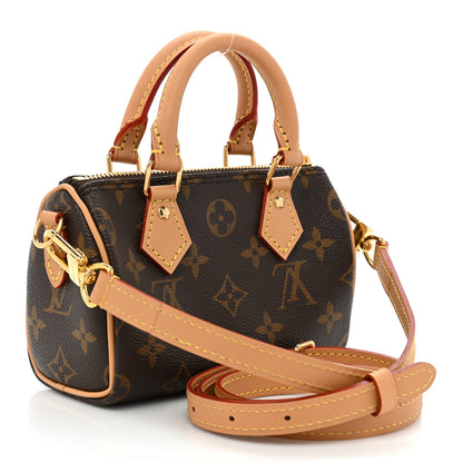 Louis Vuitton Monogram Nano Speedy Bandouliere 3 of 9