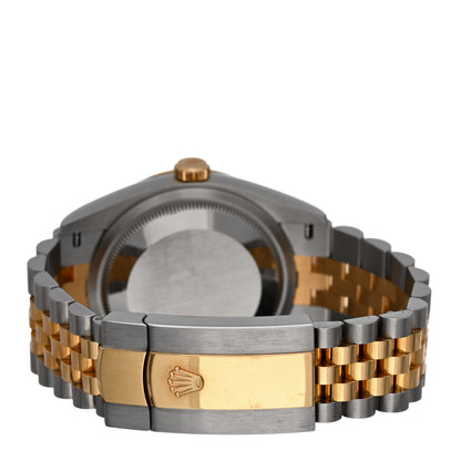 Rolex Stainless Steel 18K Yellow Gold Diamond 36mm Oyster Perpetual Datejust Watch Black 126233 3 of 4