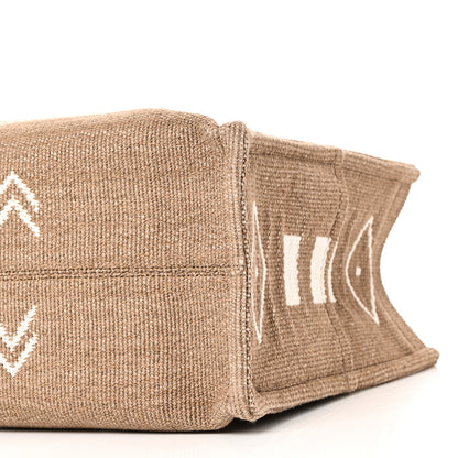 Celine Canvas Calfskin Large Cabas Thais Natural White 9 of 9