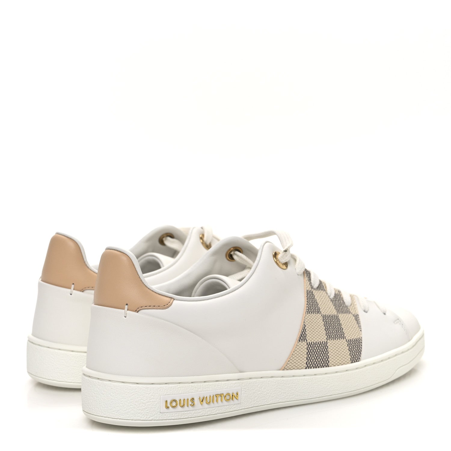 Louis Vuitton Damier Azur Front Row Sneaker 38 White 5 of 10