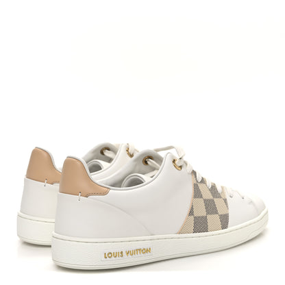 Louis Vuitton Damier Azur Front Row Sneaker 38 White 5 of 10
