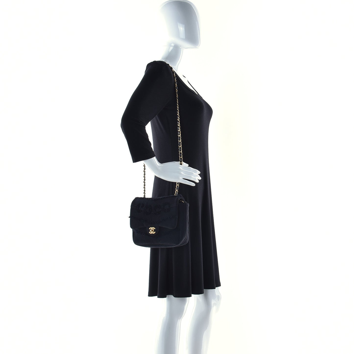 Denim Coco Flap Black