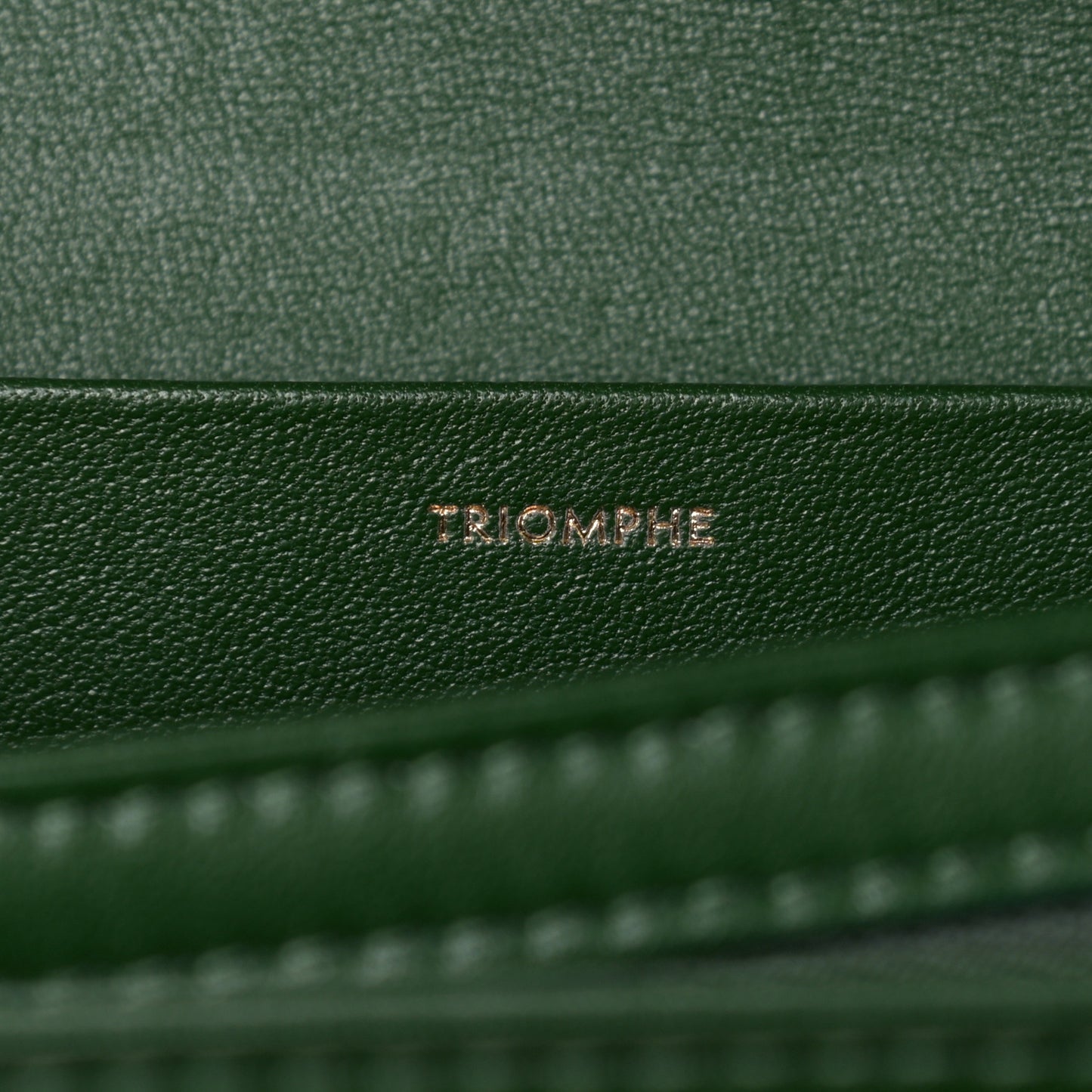 Shiny Calfskin Medium Triomphe Forest