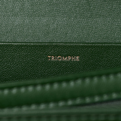 Celine Shiny Calfskin Medium Triomphe Forest 6 of 12