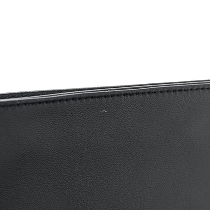 Chanel Lambskin Strass Crystal Peace Sign Emoji Fold Over Clutch Black 12 of 15