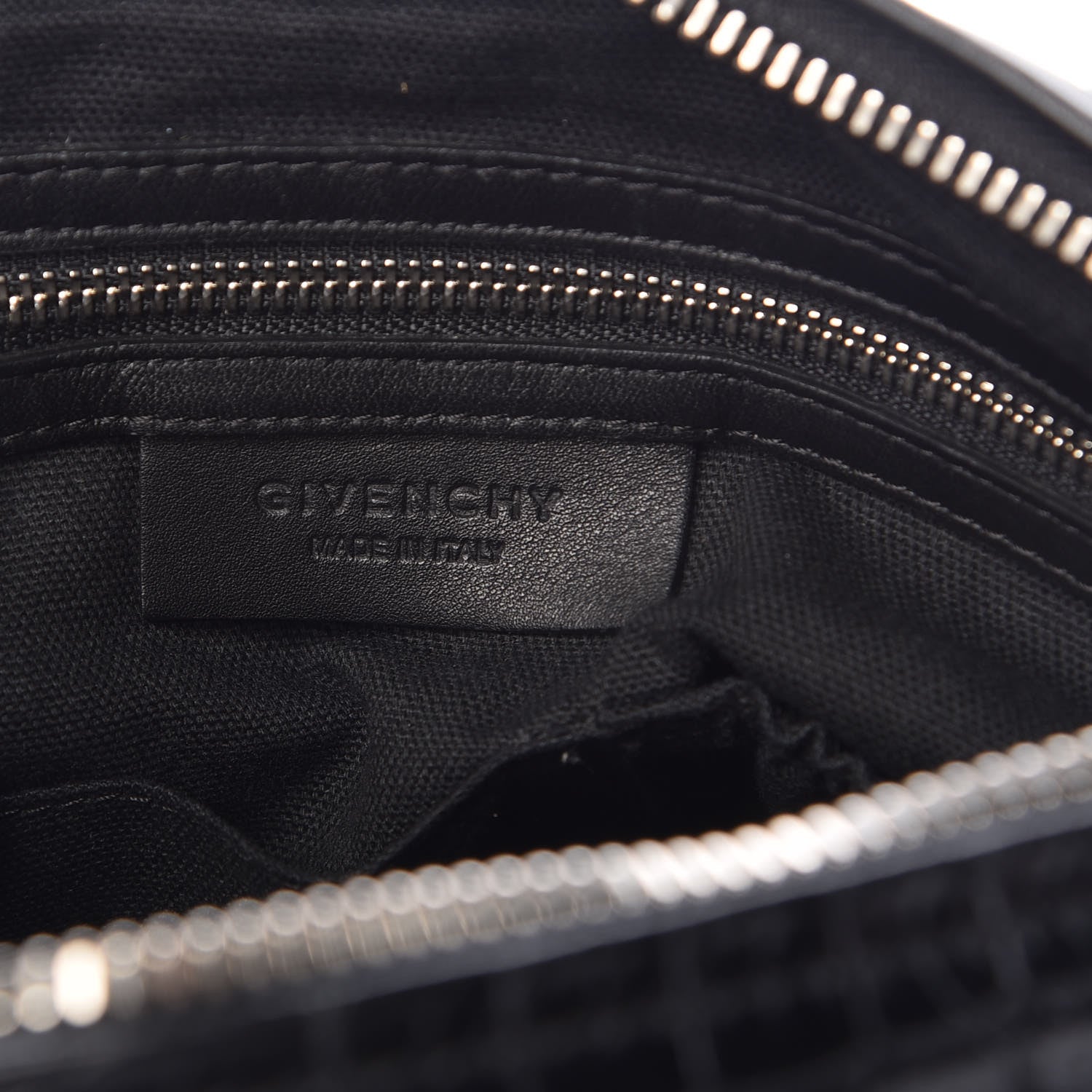 Givenchy Calfskin Crocodile Embossed Medium Pandora Black 6 of 13