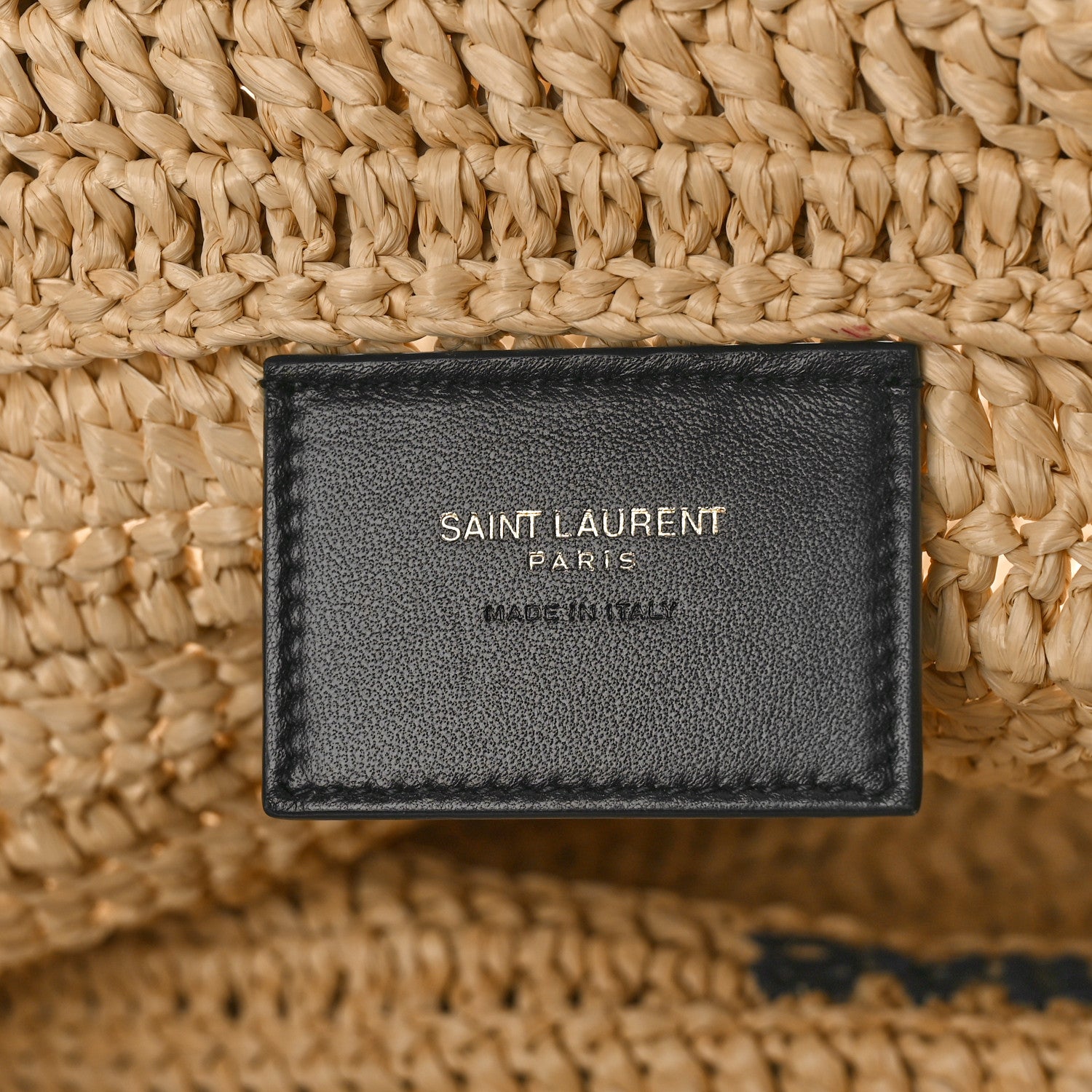 Saint Laurent Raffia Rive Gauche Tote Natural 6 of 8