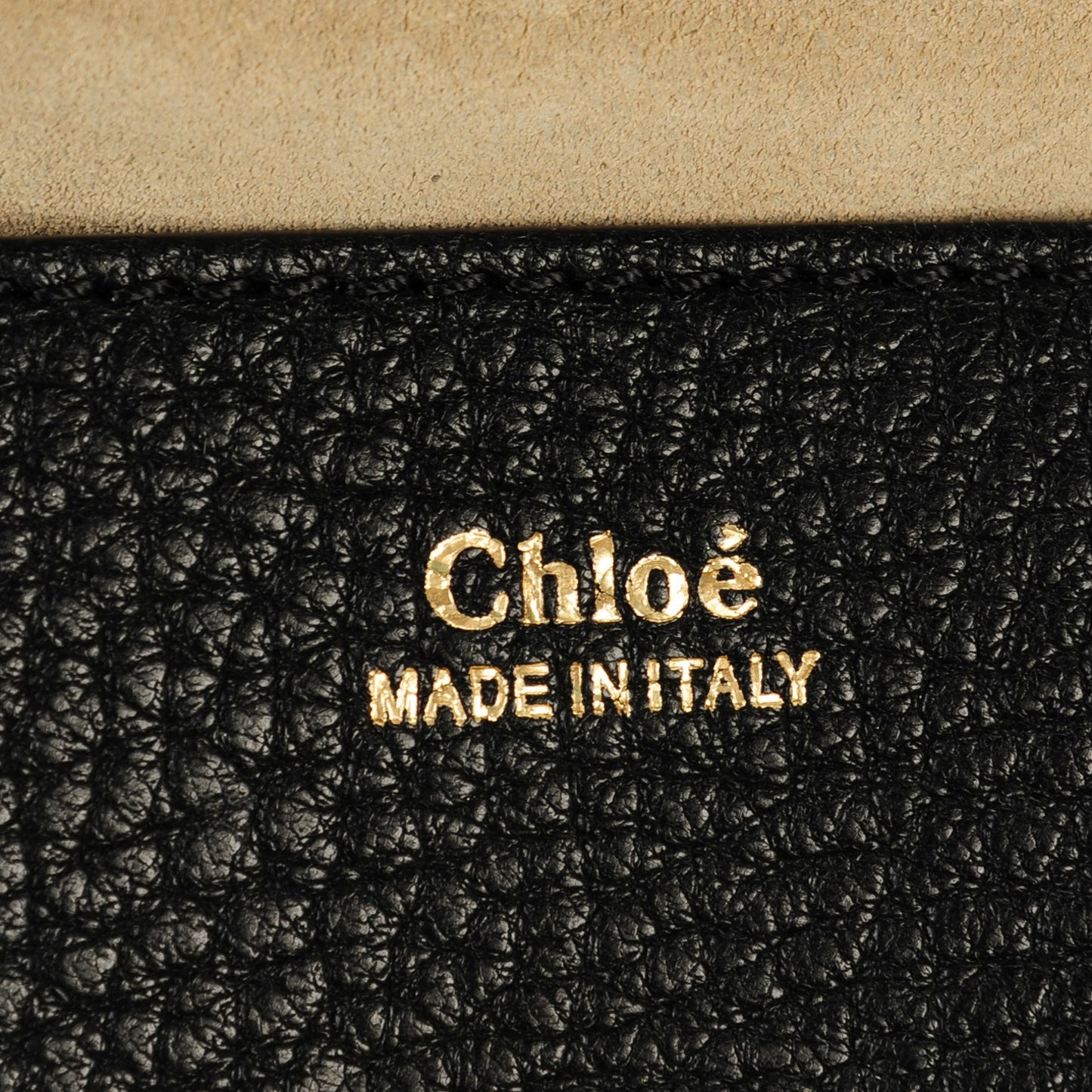 Grained Lambskin Nano Drew Shoulder Bag Black