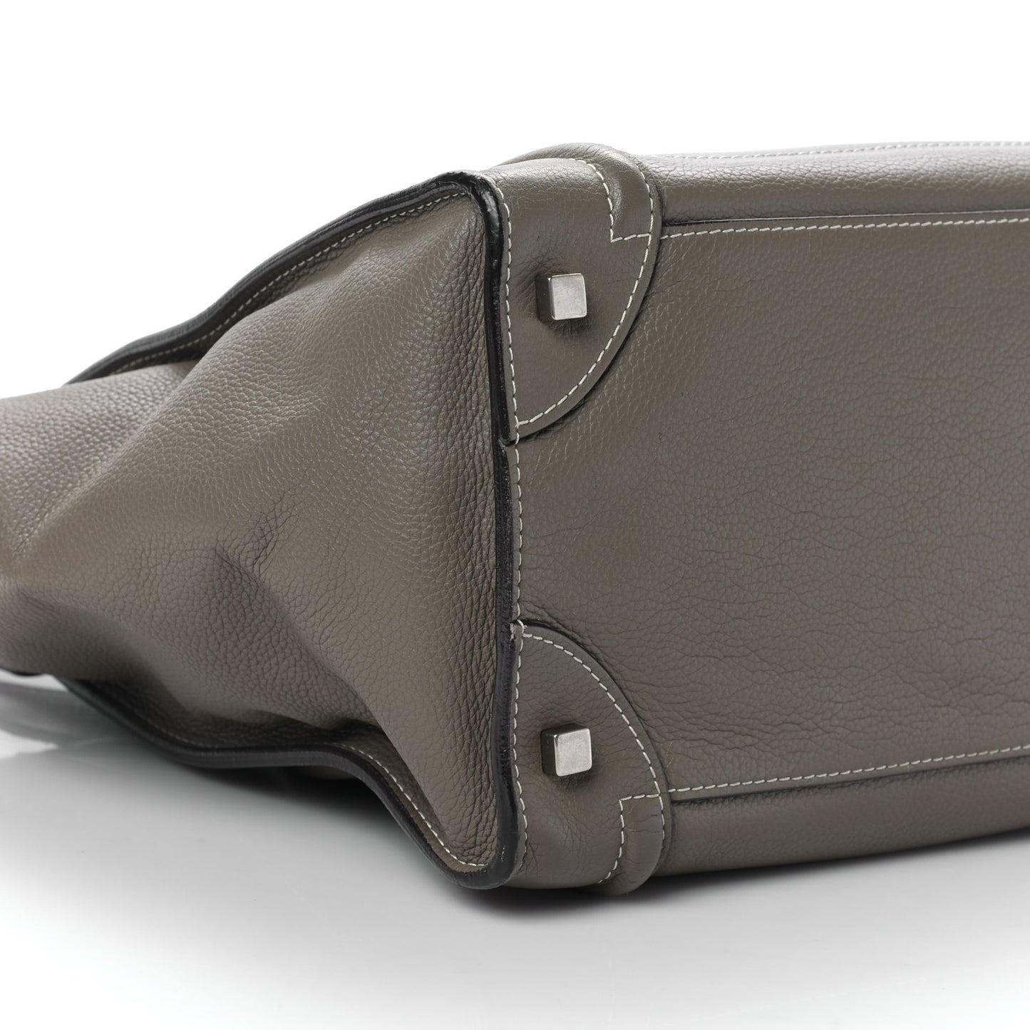 Drummed Calfskin Mini Luggage Souris