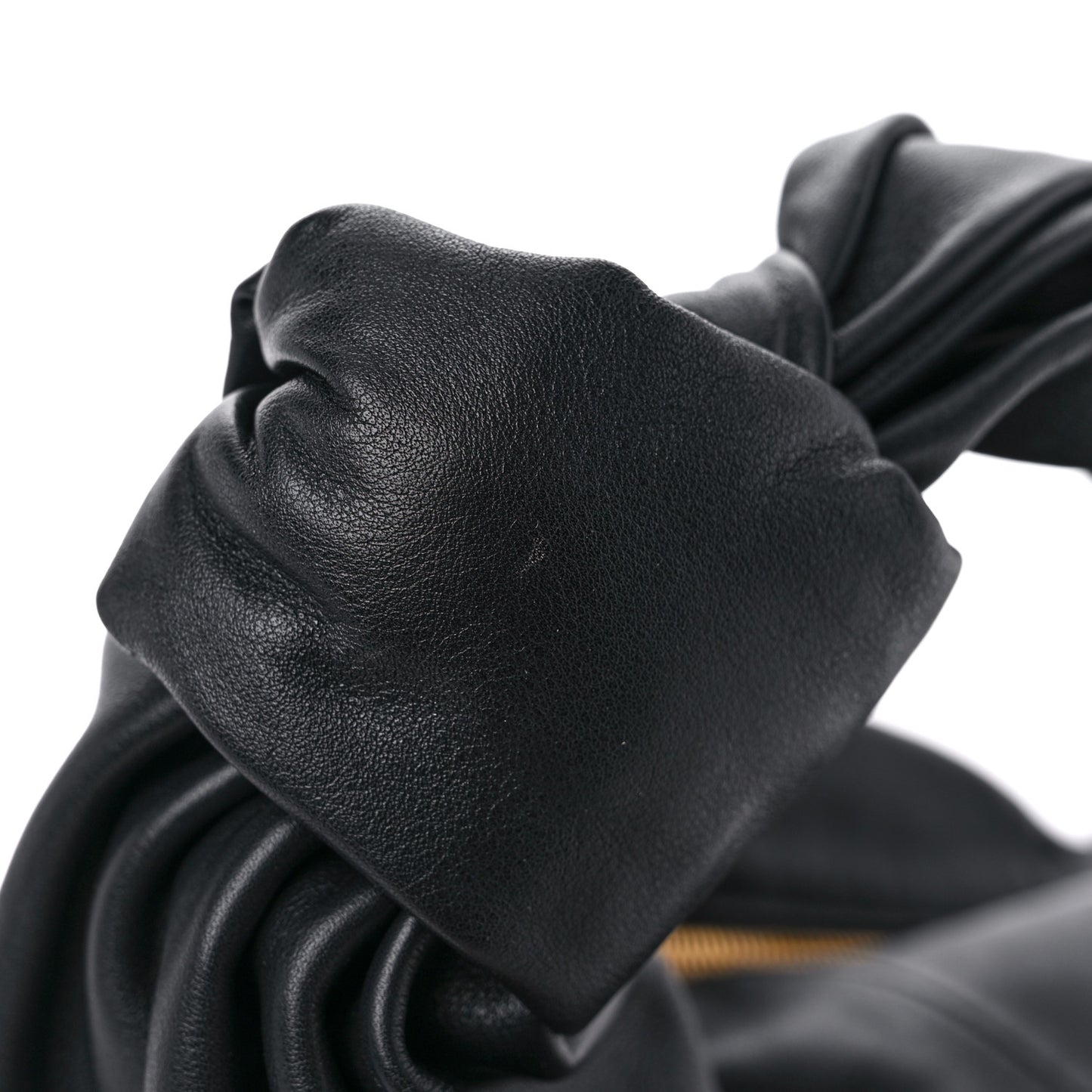 Calfskin Teen Double Knot Hobo Black