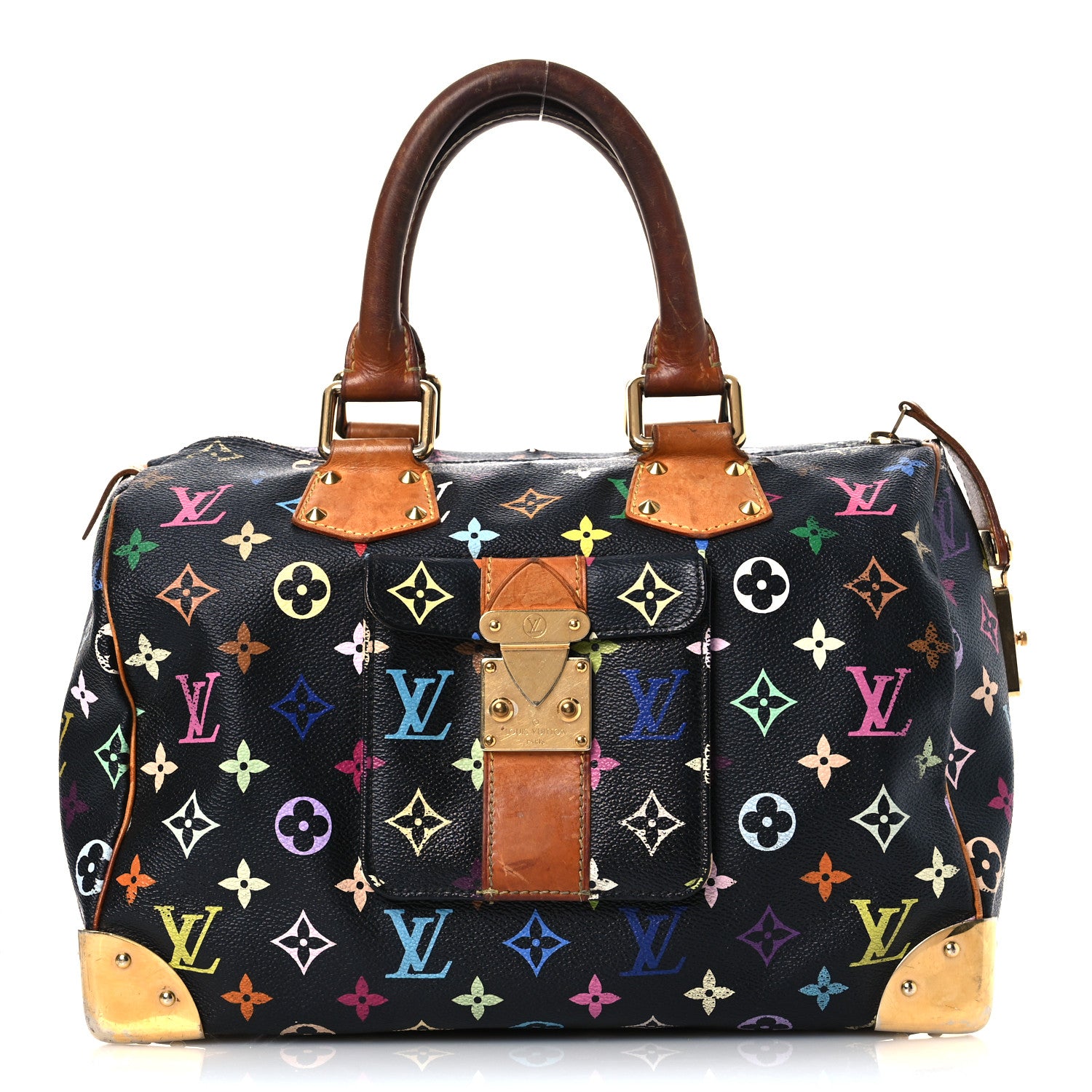 Louis Vuitton Monogram Multicolor Speedy 30 Black 1 of 13