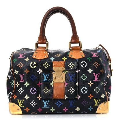 Louis Vuitton Monogram Multicolor Speedy 30 Black 1 of 13
