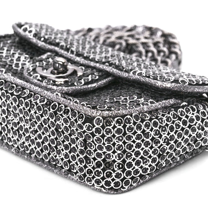 Chanel Sequin Micro Flap Dark Silver 12 of 13