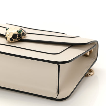 Bulgari Calfskin Serpenti Forever Crossbody Bag White Agate 8 of 8