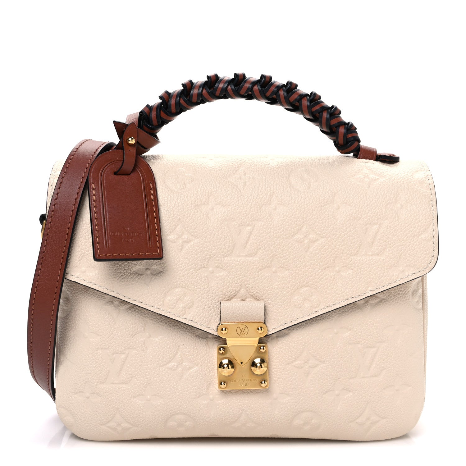 Louis Vuitton Empreinte Braided Pochette Metis Creme Beige Caramel 1 of 10