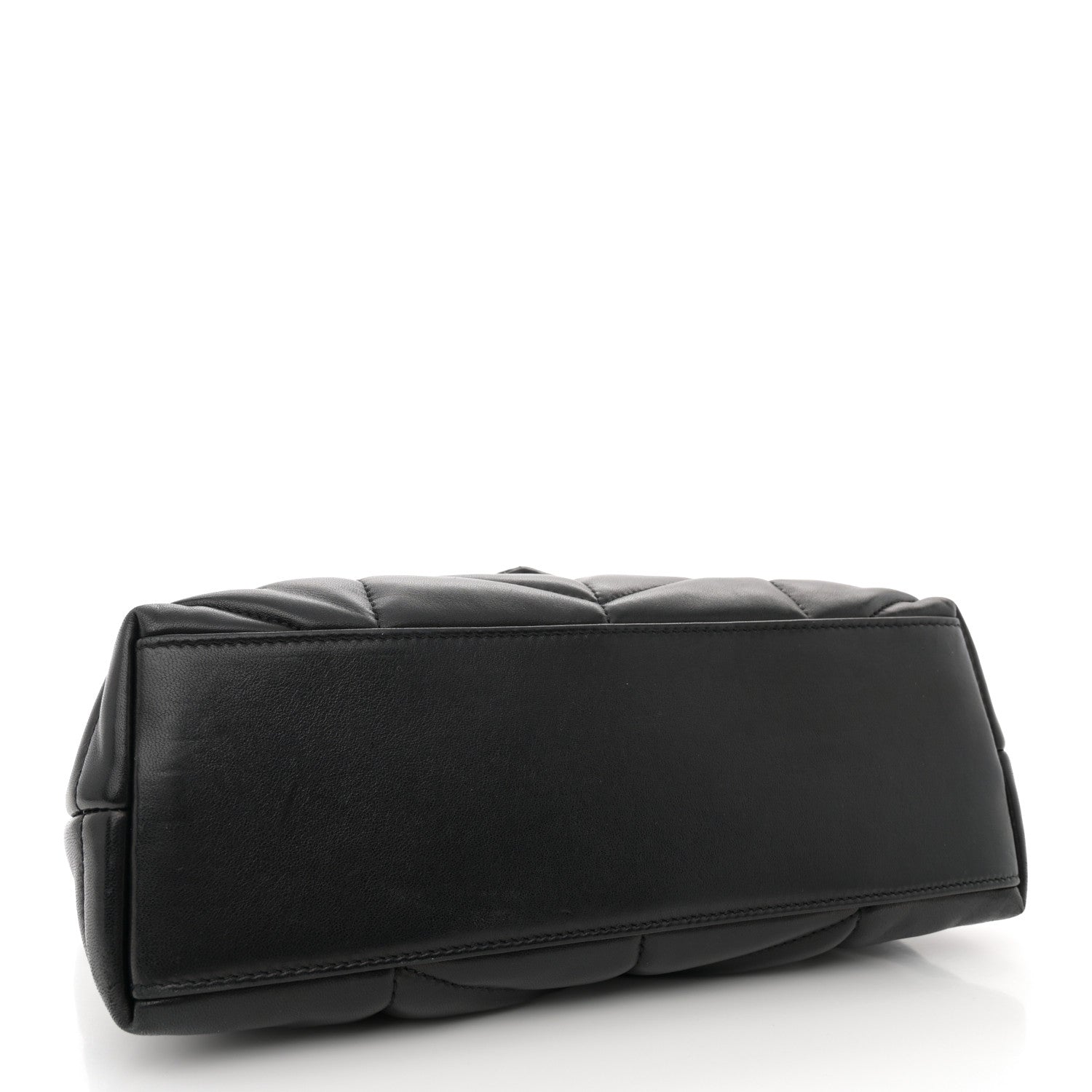 Saint Laurent Lambskin Quilted Small Loulou Puffer Monogram Chain Satchel Black 4 of 10