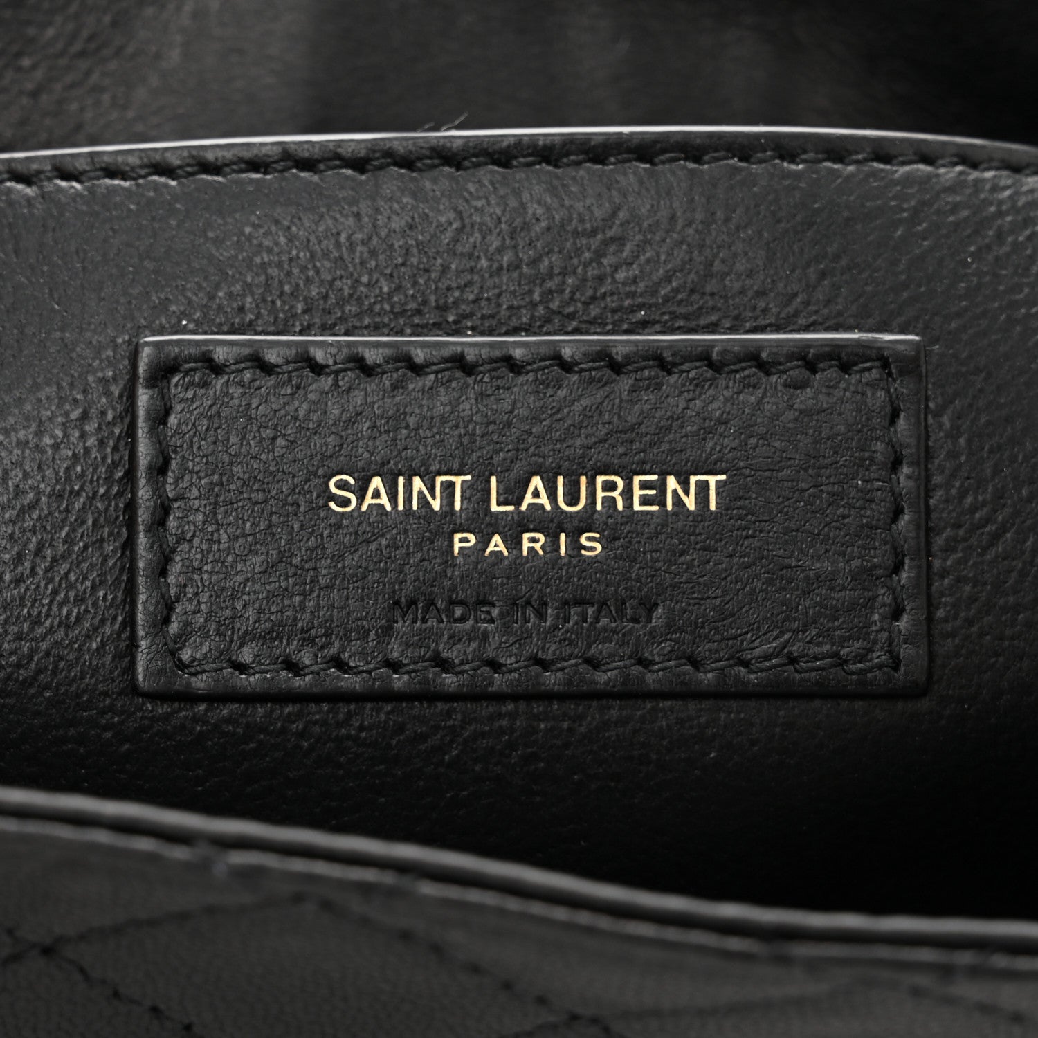 Saint Laurent Lambskin Quilted Monogram Mini Nolita Black 6 of 11
