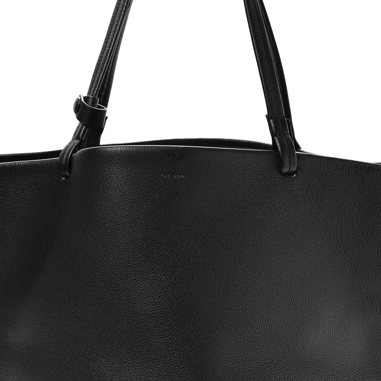 Grained Calfskin Park Tote Three Black