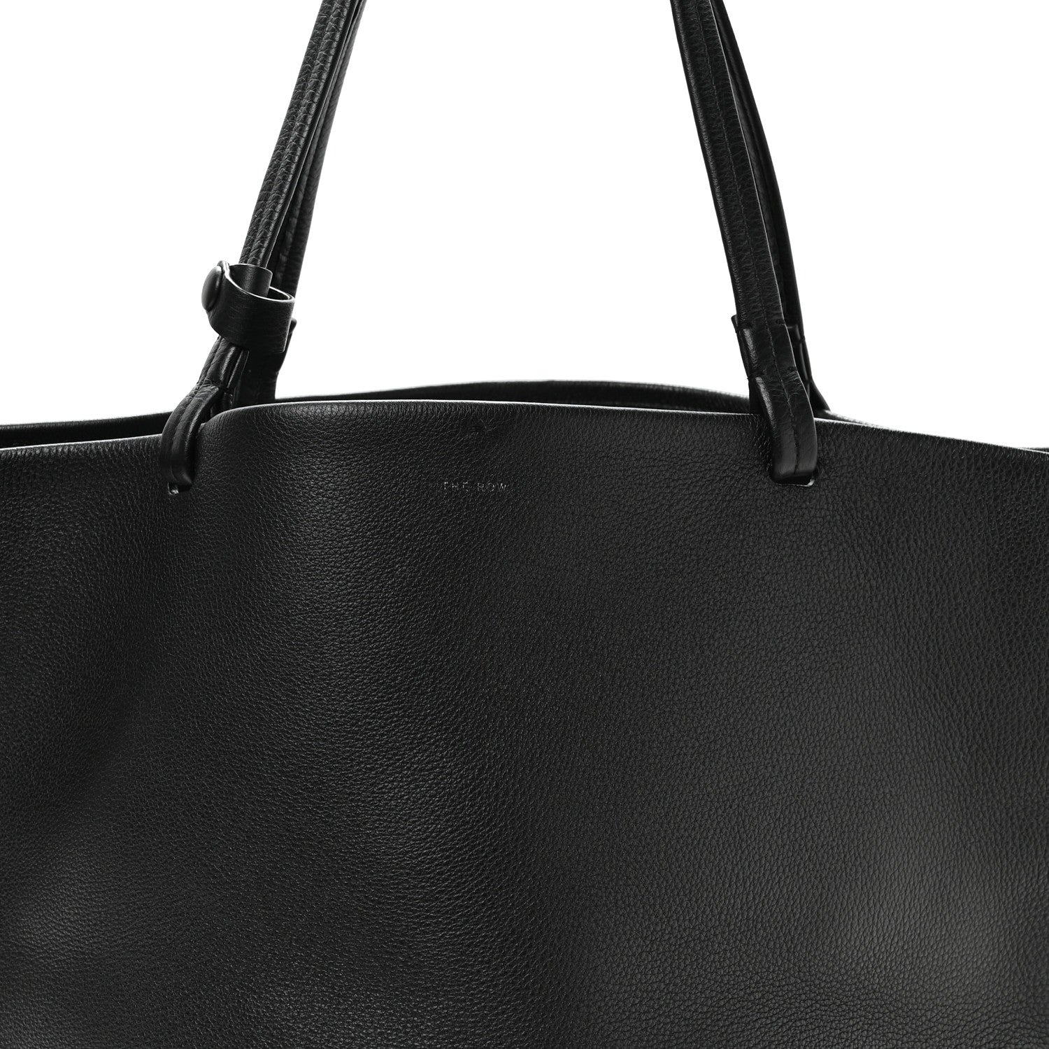 The Row Grained Calfskin Park Tote Three Black 7 of 11
