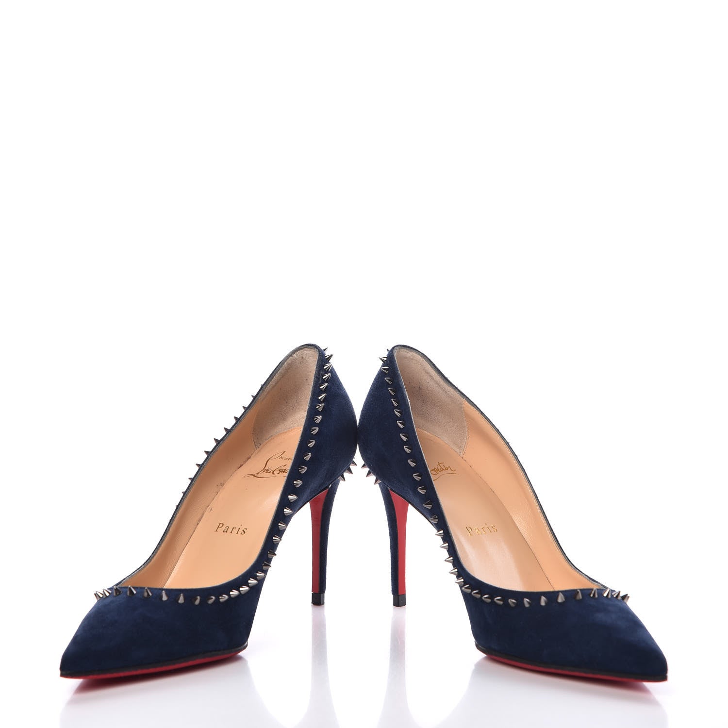 Christian Louboutin Veau Velours Anjalina 85 Pumps 36.5 Marine 5 of 14