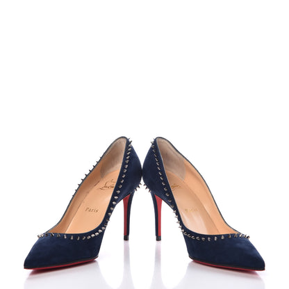 Christian Louboutin Veau Velours Anjalina 85 Pumps 36.5 Marine 5 of 14