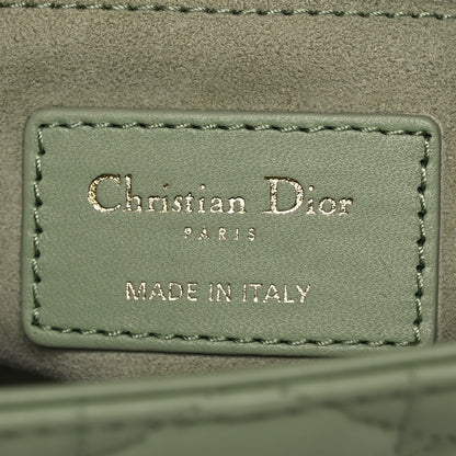 Christian Dior Lambskin Cannage Small My ABCDior Lady Dior Green 6 of 15