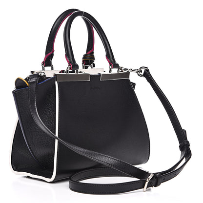 Fendi Vitello Dolce Mini 3Jours Tote Black 3 of 12