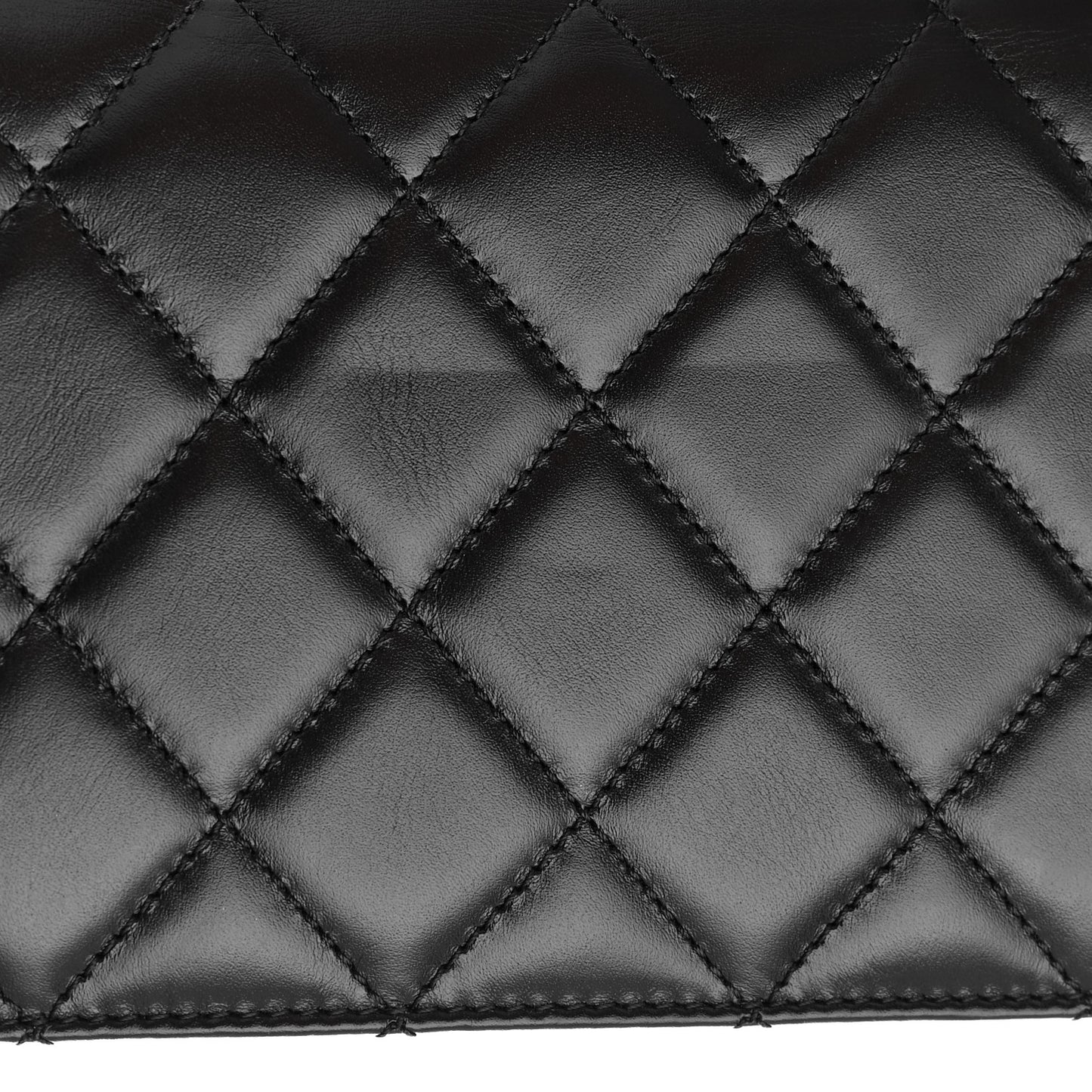 Calfskin Quilted Mini Perfect Fit Flap Black