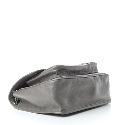 Saint Laurent Crinkled Calfskin Matelasse Monogram Medium Niki Chain Satchel Fog 5 of 10