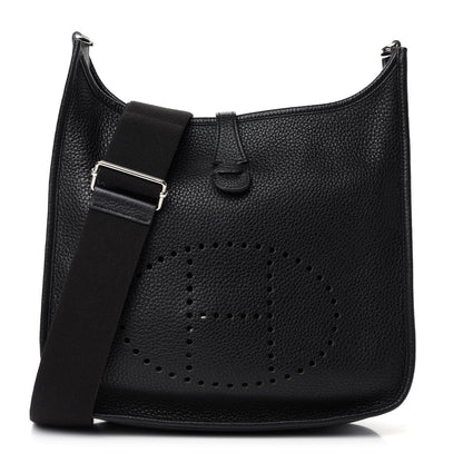Hermes Taurillon Clemence Evelyne III PM Black 1 of 14