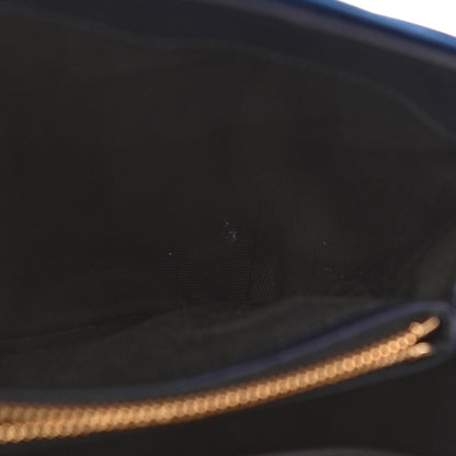 Saint Laurent Velvet Y Quilted Monogram Small Loulou Chain Satchel Medium Blue 9 of 21