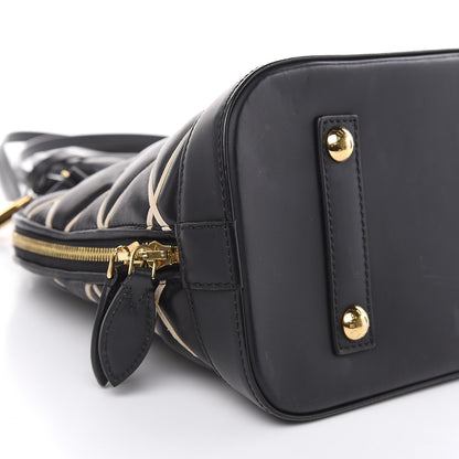 Louis Vuitton Lambskin Malletage Alma PM Black 7 of 20
