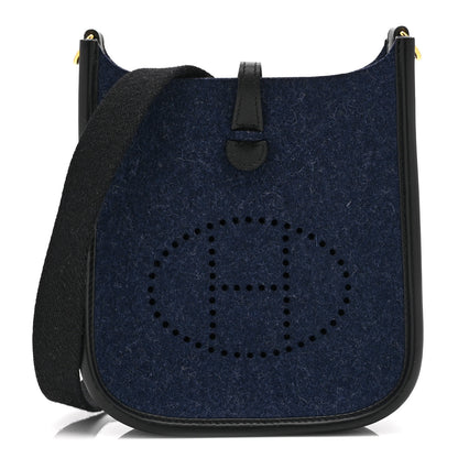 Hermes Feutre Swift Evelyne TPM Bleu Nuit Black 1 of 11