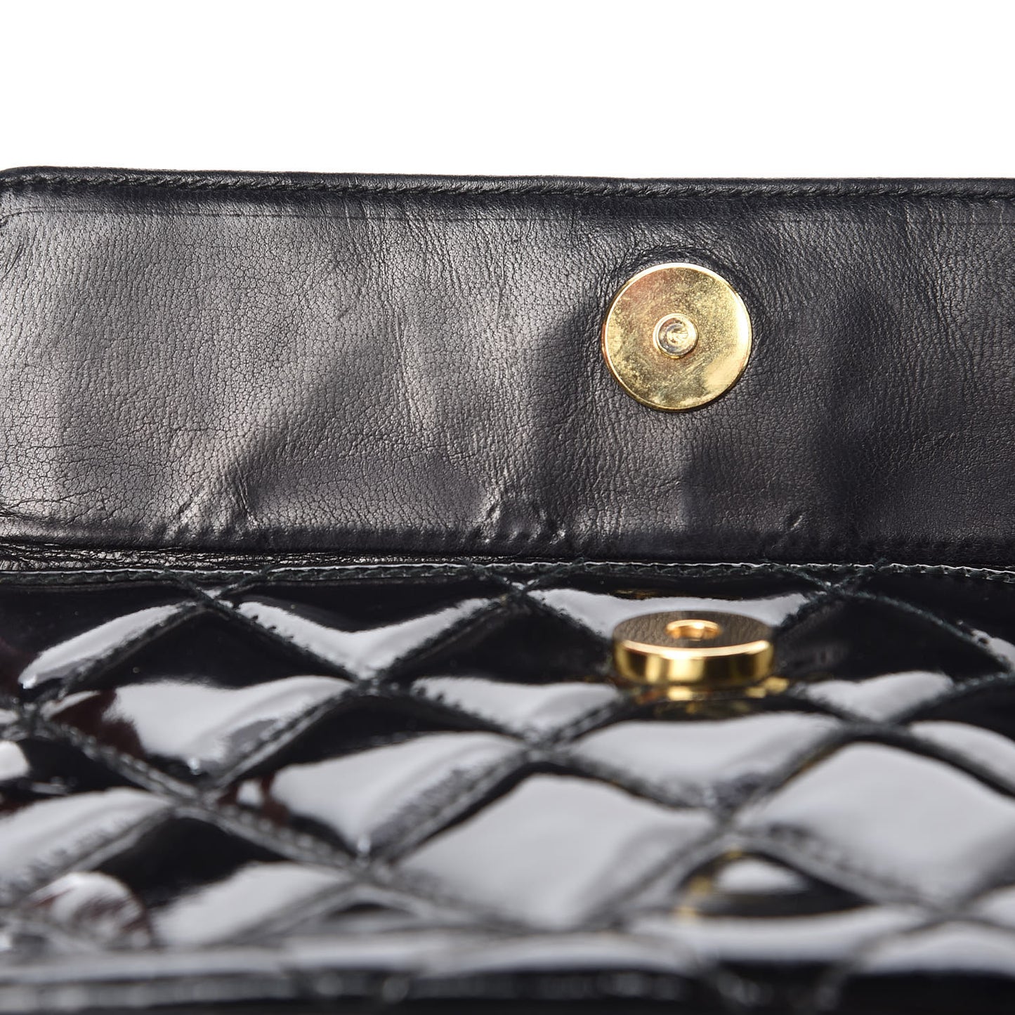 Patent Quilted Tassel Camera Case Black