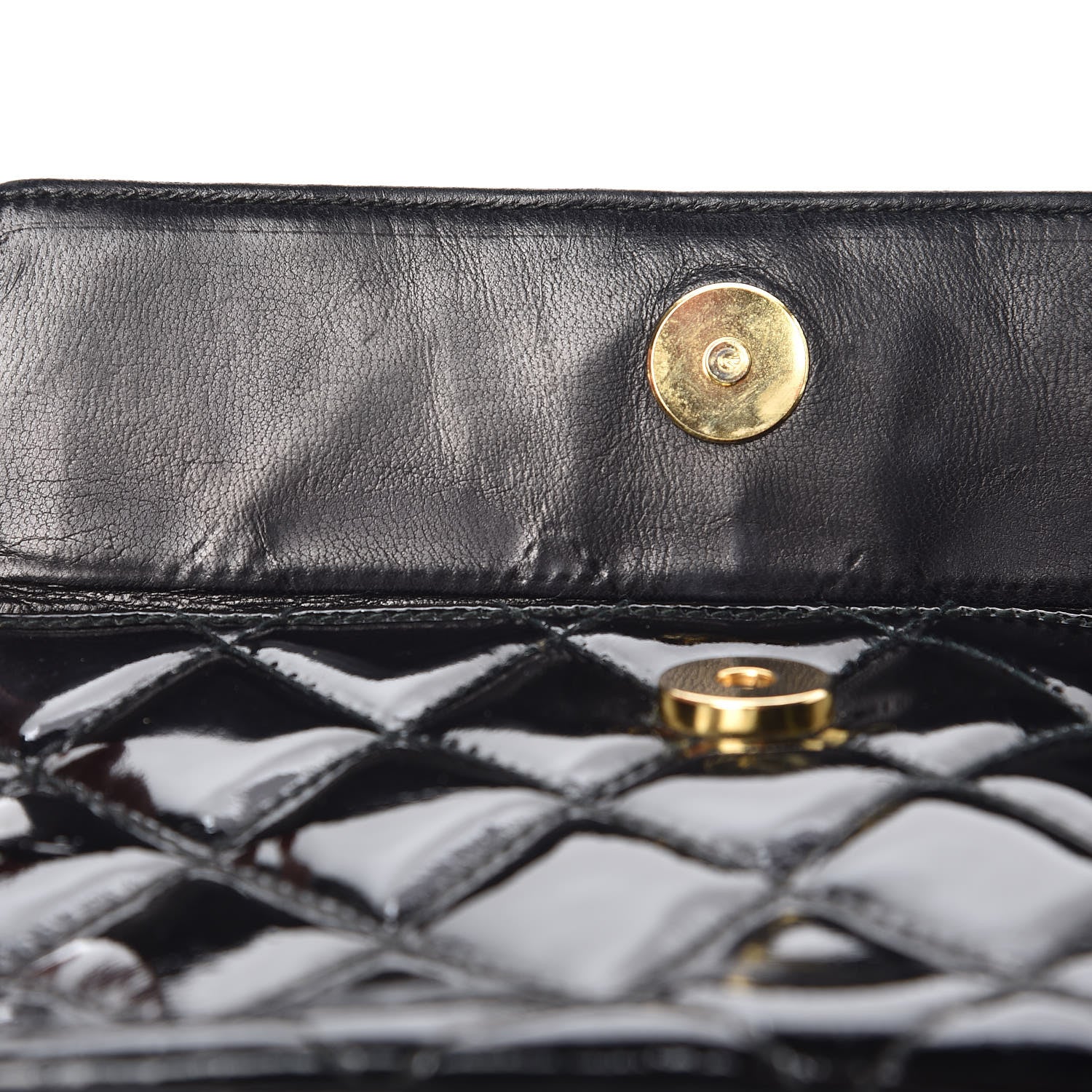 Chanel Patent Quilted Tassel Camera Case Black 10 of 15