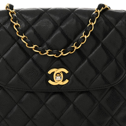 Chanel Caviar Quilted Flap Shoulder Bag Black 8 of 15