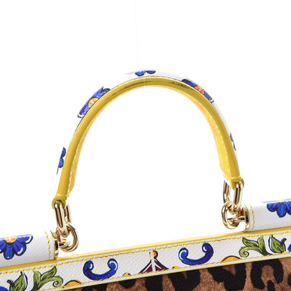 Dolce & Gabbana Dauphine Majolica Printed Small Miss Sicily Satchel Multicolor 8 of 9