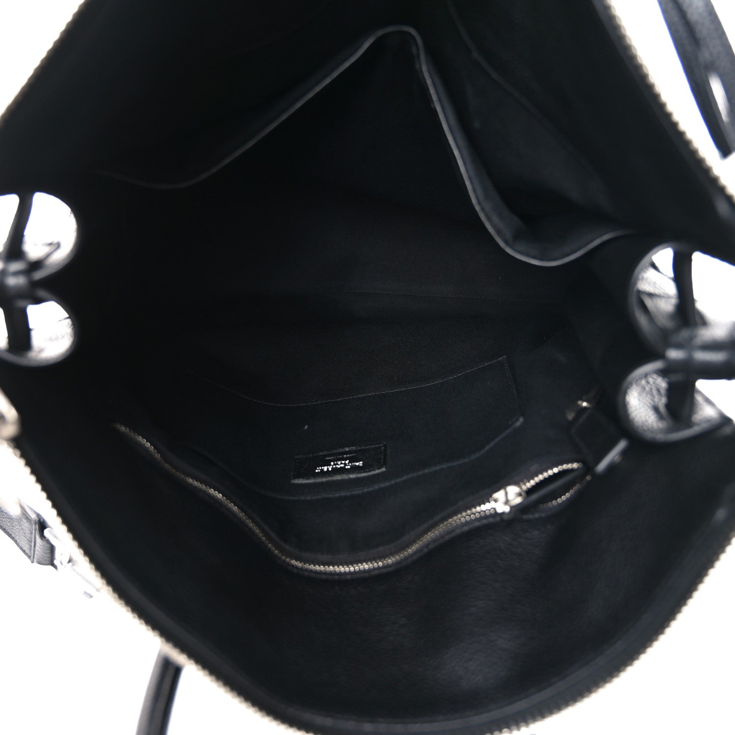 Saint Laurent Grained Calfskin Sac De Jour Souple North South Tote Black 5 of 9