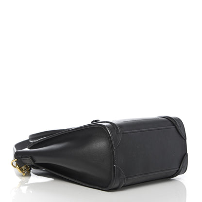 Celine Smooth Calfskin Nano Luggage Black 4 of 10