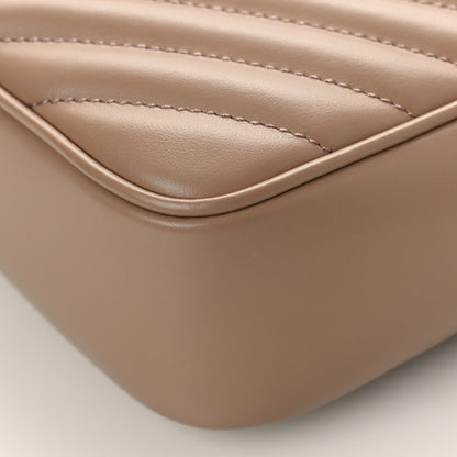 Saint Laurent Calfskin Matelasse Monogram Lou Camera Bag Taupe 8 of 8