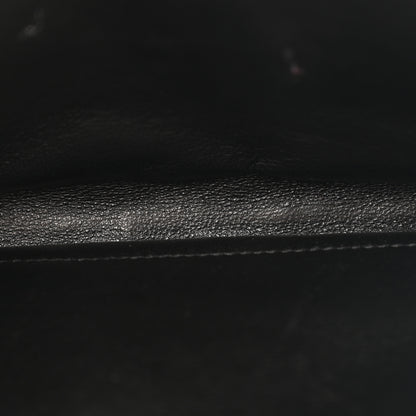 Saint Laurent Grain De Poudre Matelasse Chevron Monogram Chain Wallet Dark Latte 5 of 15