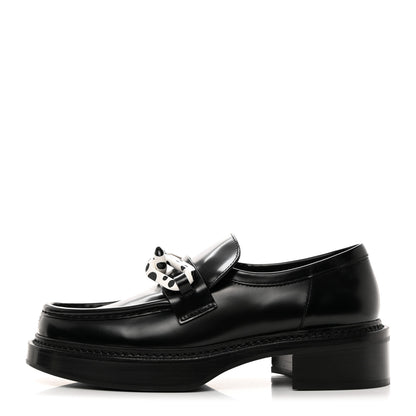 Louis Vuitton x Yayoi Kusama Academy Leather Loafers 39 Black 1 of 9
