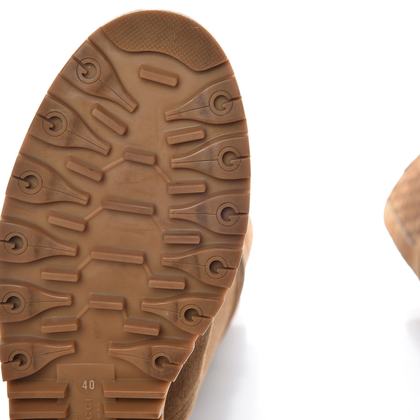 Suede Microguccissima Knee Boots 40 Brown