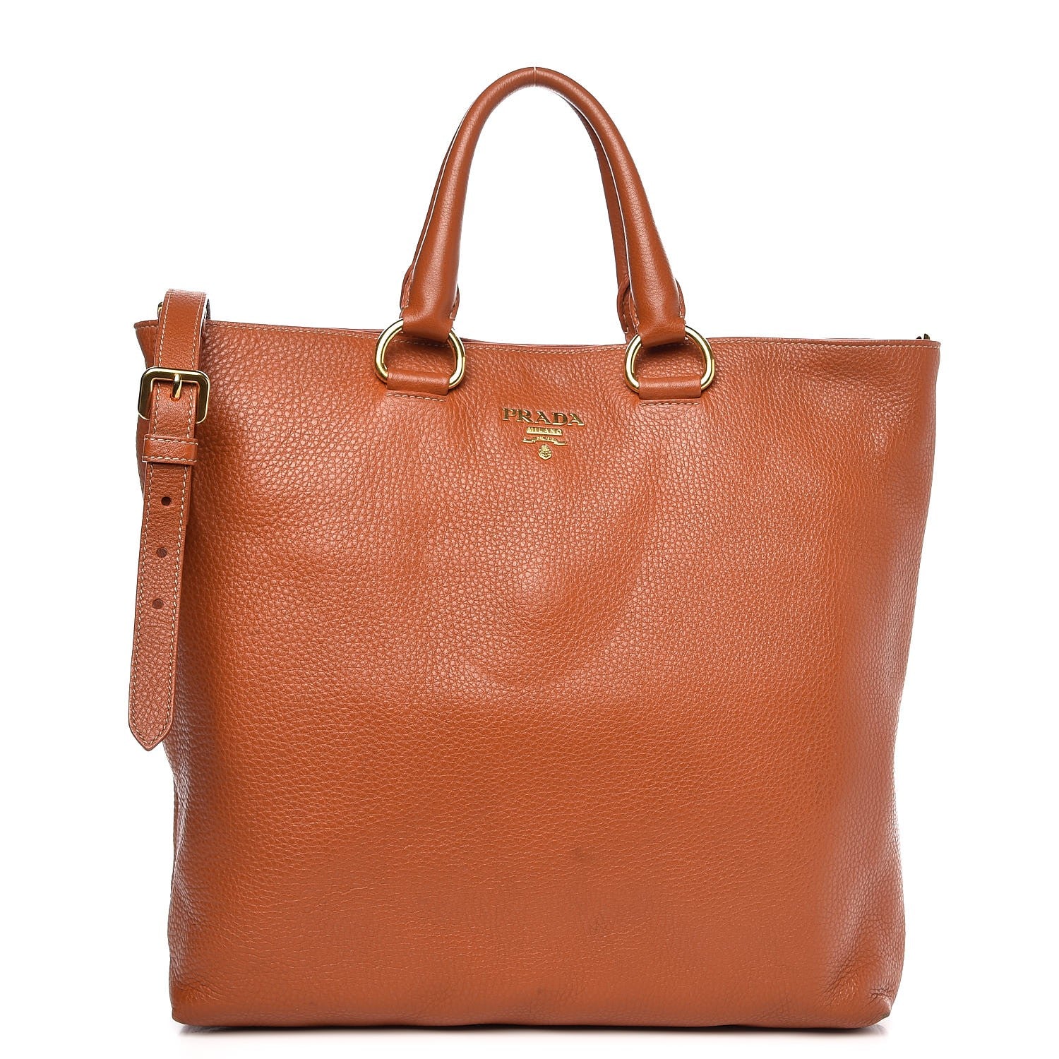 Prada Vitello Daino Tote Caramel 1 of 15