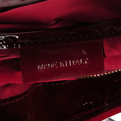 Burberry Patent Quilted Brook Hobo Red 7 of 8