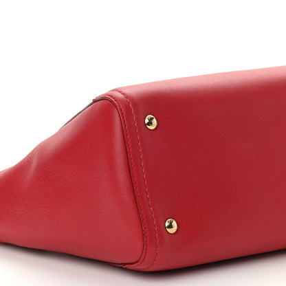 Salvatore Ferragamo Calfskin Satchel Red 8 of 9