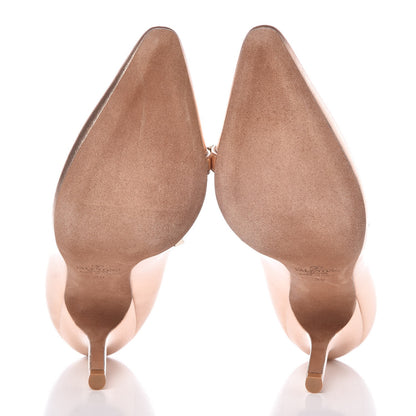 Valentino Garavani Metallic Nappa Rockstud Cross Strap D’Orsay 105mm Pumps 36 Rame 5 of 10