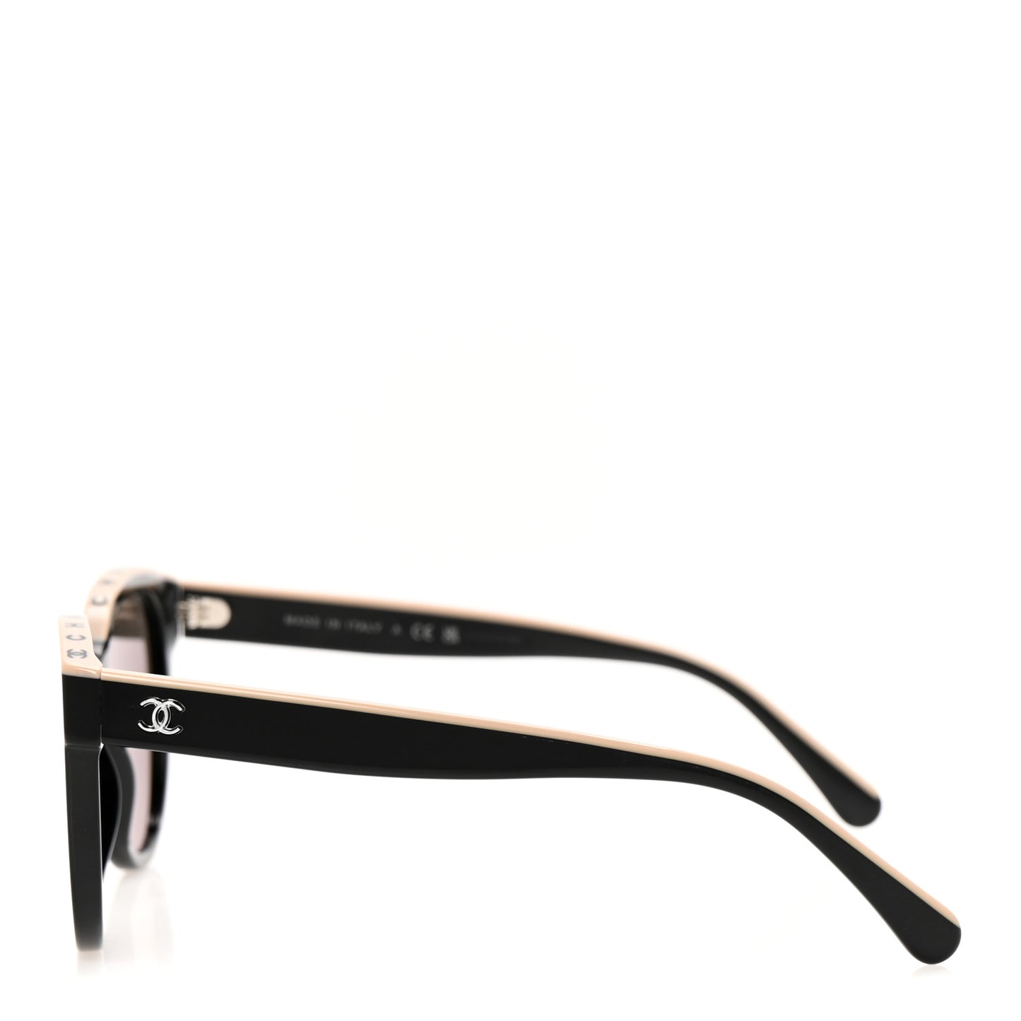 Acetate CC Butterfly Sunglasses 5414 Black Beige