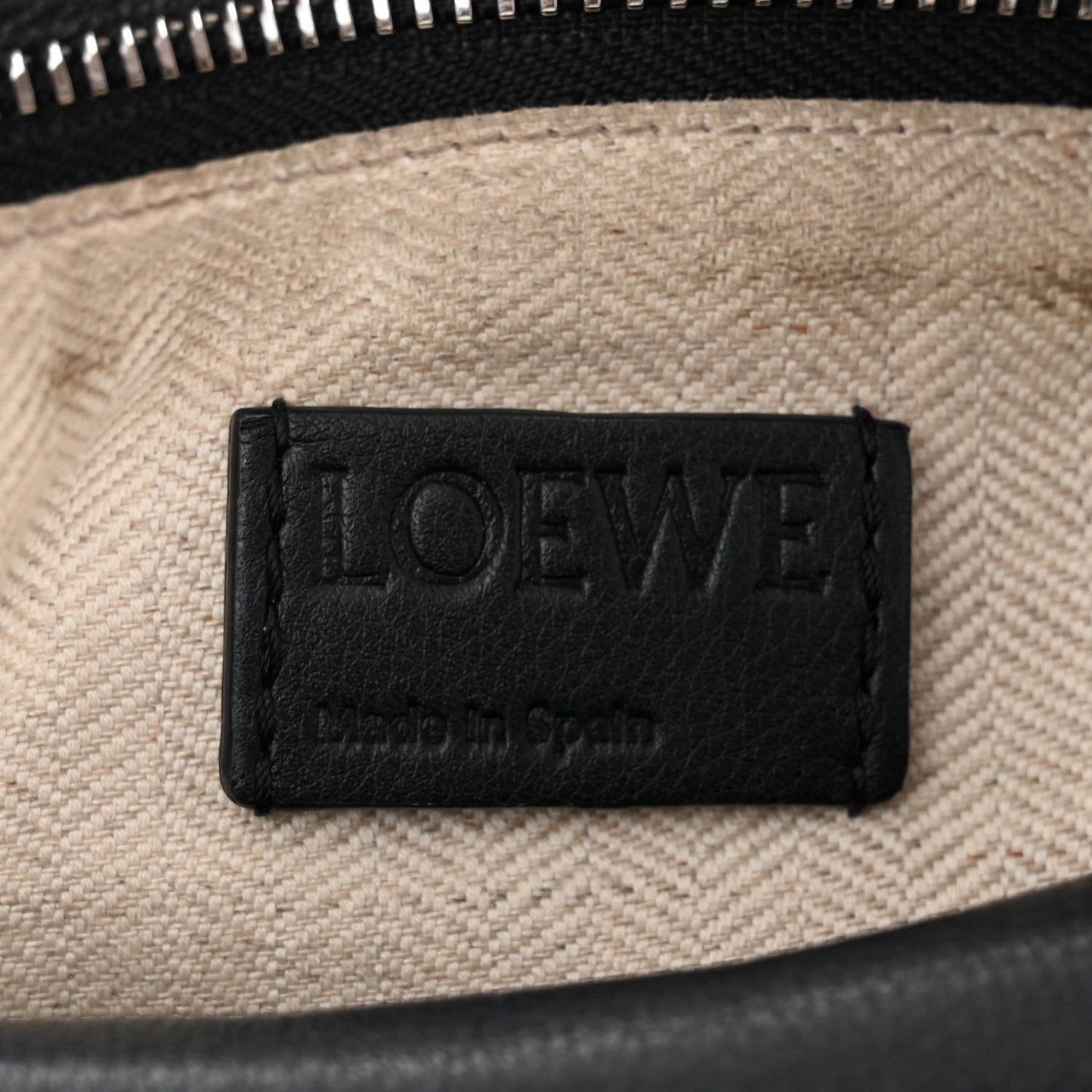Calfskin Small Puzzle Bag Black